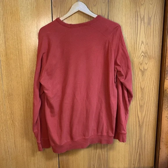 Support Your Local Farmers Red Crewneck Sweatshirt - Picture 3 of 5